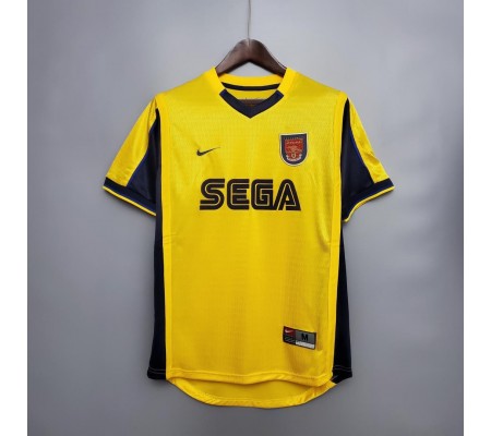 Arsenal 00/01 Away Yellow Soccer Jersey